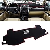 VSLIFE Tapis de Tableau de Bord antidérapant Pour Voiture Pour Toyotaa Camry 2012 2013 2014 2015 2016 2017 conduite à Gauche Dauerhaft (Size : Felt Fabric)
