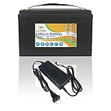 12V 100Ah LifePo4 Batterie 12V Bis zu 7000 Tiefenzyklen mit BMS Lithium-Eisen für Trolling-Motor Solar RV Haushaltsgeräte Marine Golfwagen Energiereserve Netzteil Notbeleuchtung Inklusive Ladeg