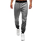 Herren Sporthose Personalisierte 3D Farbverlauf Slim-Fit Lässige Sporthose Trendige Kordelzug Elastische Taille Lässige Jogginghose L