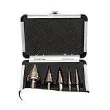 Kobalt-Stufenbohrer-Set mit mehreren Löchern, 50 Größen, mit Aluminiumgehäuse, USA, metrische Größ