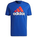 adidas Herren M Bl Sj T T-Shirt, Blau (Azufue/Escarl/Blanco), XXXL