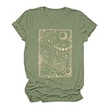 blusen Damen weiße Tshirts Damen viskosebluse Langarm Belle Kleid mädchen weiße Tshirts Damen led Shirt(#NJDE-220331 T-Shirt-A02, XXL)