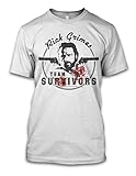 net-shirts TWD Team Survivors - Rick Grimes T-Shirt, Größe S, Weiß