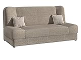 Schlafsofa Jonas, Sofa mit Bettkasten und Schlaffunktion, Bettsofa, Dauerschläfer-Sofa, Schlafcouch, Materialmix, Couch vom Hersteller, Wohnlandschaft (Tatum 272 + Tatum 272 + Evo 27)