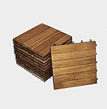 SAM 33er Spar-Set Fliese 01, Holzfliesen Terrassenfliesen, 30x30cm für 3m², B