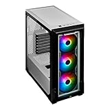 Corsair iCUE 220T RGB, Gehärtetem Glas Mid-Tower ATX Smart-Gehäuse - Weiß