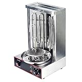 Barbecue-Grill ，Vertikale Barbecue-Grill-Kebab-Maschine Aus Edelstahl ，Brenner 50-300°C ，Elektrischer Vertikaler Gyro-Grill Mit Temperatureinstellschalter Nü