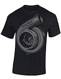 Petrolhead Industries: Turbocharger Turbolader - Auto Shirt - Geschenk für Autoliebhaber - T-Shirt für alle Tuning-, Drift-, und Motorsport Fans (M)
