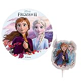 Formycake ELSA & Anna Die Eiskönigin - Tortendeko Pack - Tortenaufleger aus Esspapier und Geburtstagsk