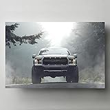 FZSMXH Bild Auf Leinwand 60 * 90cm Kein Rahmen Fords F-150 Raptor Pickup Fahrzeug Poster Malen Moderne Bild HD-Drucke für Wohnzimmer Dek