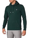 GANT Herren ORIGINAL Sweat Hoodie Kapuzenpullover, Tartan Green, L