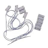 Runtodo 5 Stücke Mc-38 Draht Tür Fenster Sensor Magnet Schalter Für Haus Alarm Anlage, Wenn Sensor Zusammen, Normalerweise Geschlossen N
