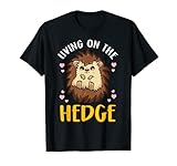 Lustiger Igel-Witz 'Living On The Hedge Hog' T-S