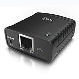 CSL - LAN Printserver Druckerserver - Fast Ethernet - USB2.0 High Speed - LRP Print Server für Windows – Netzwerk USB zu RJ45 - DHCP fähig, TCP/IP – inkl. Netzteil und Ethernetkabel – Neues M