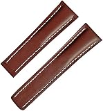 Chtom 18mm 20mm 22mm 24mm schwarz Carbon Feuerber Uhr Uhrenarmband blau Gummiauflage (Size : 18mm)