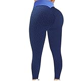 Yoga Leggings Damen Push Up Für Women Lange Sexy Kompressionshose Lang Yogahose Tights Weich Eng Mit Steg-Damen Fitness Booty Leggins Fitnesshose Sport Yoga Hose Blickdicht Gym Lang-Yoga Legging