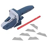 Multifunktionales Gipskarton-Schneidewerkzeug, Linie - Kreis - Positionsmarkierung Trockenbau-Plattenschneider mit 5m Maßband, für Gipskartonplatten, Hartschaumplatten,