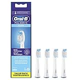 Oral-B Pulsonic Clean Aufsteckbürsten für Schallzahnbürste, 4 Stück, für gründliche Zahnreinigung