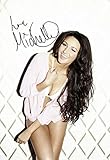 Michelle Keegan Autogramme Signiert 21cm x 29.7cm Foto Plak