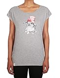 IRIEDAILY Sommer T-Shirt Damen - It Hasi Tee in Grey-Melange, S