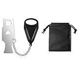 Tragbare TüRschlöSser TüRkette TüR Kettenschloss Ohne Bohren Reiseschloss Sicherheitsschloss füR Hotel Schule Reisen Studentenwohnheim Badezimmer WohnungstüR ZusäTzliches Schloss, Montage Ohne B