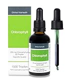 Liquid Chlorophyll aus Alfalfa - hochdosiert & ohne Konservierungsstoffe - 200 mg natürliches Chlorophyll pro Tagesdosis- 100% vegan & in Deutschland hergestellt - 50 ml Chlorophyll Trop