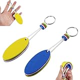 BESTONZON 2 STÜCKE Kajak Kanu Schwimm Schlüsselanhänger Schlüsselbund Schlüsselanhänger Halter für Marine Boot Angeln Segeln Wassersport (Oval)