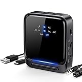 Bluetooth Adapter Audio 5.0 Bluetooth Transmitter Empfänger 2-in-1 Sender Receiver aptX Low Latency HD mit Optischem Toslink/SPDIF für TV Laptop Stereoanlage Kopfhörer Lautsp