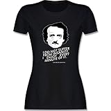 Sprüche Statement mit Spruch - I do not Suffer from Insanity - XXL - Schwarz - Rundhals - L191 - Tailliertes Tshirt für Damen und Frauen T-S