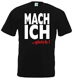 Bimaxx® T-Shirt | Mach ich, … gleich | Schwarz | Größe M