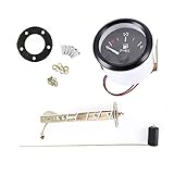 LED-Tankanzeige,Auto- und Motorrad-Modifiziertes Instrument 52 mm Universal-Auto-Kraftstoffstandsanzeige LED Digital E-1/2-F-Entfernung