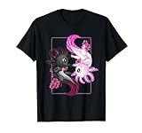 Axolotl Yin Yang Plüschtier Kirschblüte für Mädchen und Jungen T-S