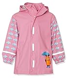 Playshoes DIE Maus Baby - Mädchen Regenjacke Regenmantel Elefant (Rosa 14), 86