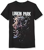 MERCHCODE Herren Linkin Park Heart Tee T-Shirt, Black, XS