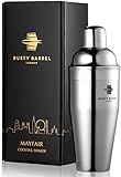 Rusty Barrel Mayfair Cocktail-Shaker aus Edelstahl, groß, 680 ml, in Geschenkbox