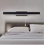 GRF-88 LED-Badezimmer-Überspiegel-Waschtisch-Wandleuchte mit Zugschalter unter Schranklampe Lampenlänge 360° Einstellbarer Winkel Beleuchtung wasserdichte LED-Make-up-Wandleuchte, 11 W/57