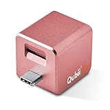 MAKTAR Qubii Duo Typ-C Automatische Backup-Laufwerk für iPhone & iPad und Android Typ-C Telefon - MFi-zertifizierter Foto-Stick (MicroSD-Karte Nicht im Lieferumfang enthalten), Rose G