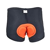 Fahrrad Radfahren Unterwäsche Atmungsaktiv Herren Radhosen Mountainbike-Radhose Für Herren Und Damen Schnelltrocknend Und Atmungsaktiv Dämpfung orange,57