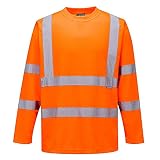 Portwest s178orrxl Herren Hi-Vis Langarm T-Shirt, Regular, Größe X-Large, Orang