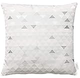 APELT Mix 49x49 80 Kissenhülle, Polyester, weiß / silber, 49 x 49