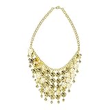 Boland 64476 - Halskette Belly-Dance, Gold, Mode-Schmuck, Kette, Bauch-Tänzerin, Wahrsagerin, Accessoire, Kostüm, Karneval, Mottoparty