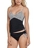 Schiesser Damen Mix & Match Tankini Top Schwimmshirt, Schwarz (Schwarz 000), 38 (Herstellergröße: 038A)