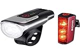 SIGMA SPORT - LED Fahrradlicht Set Aura 80 und BLAZE | StVZO zugelassenes, akkubetriebenes Vorderlicht und Rücklicht mit Bremsfunk