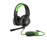 HP Pavilion 400 (4BX31AA) kabelgebundenes Gaming Headset, schwarz / grü