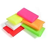 Eventlights UV Neon Tüll - 6 Farben Set - Schwarzlicht Party Deko - UV Leuchteffek