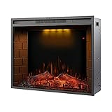 YINGTAO22-SHOP Elektrische Kamine Elektrischer Kamineinsatz Wohnzimmer Dekorieren Erwärmung Kamin Mantel Touchscreen LED Optische künstliche Flamme deko Kamin (Color : 28 inch Fireplace)