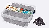 Lakritz Münzen ohne Zucker - in einer praktischen AromaFrischeNaschbox 1kg - Deine Naschbox