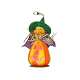 WFRAU Halloween Kürbisse Deko Hohl leuchtendes Kürbislicht Halloween LED Licht Dekoration Requisiten Dekokürbisse für Halloweendeko und Herbstdeko (Mehrfarbig B, Einheitsgröße)