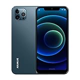 Smartphone nicht teuer 4G, Waterdrop 6,3 Zoll HD+, 3 GB RAM + 32 GB ROM, Android 9.0, Handy, 4600 mAh, 8 MP Dual-SIM / Face ID, Smartphone entsperrt / GPS Handy nicht teuer ohne Vertrag (blau)