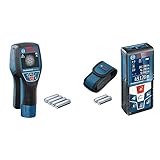 Bosch Professional Ortungsgerät D-tect 120 (4 x AA Batterien, Eisenmetalle: 60/38/60/120/120 mm) & Laser Entfernungsmesser GLM 50 C (max. Messbereich: 50 m, 2X 1,5-V Batterien, Schutztasche)